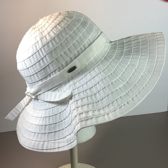 Scala White Ribbon Sunhat 